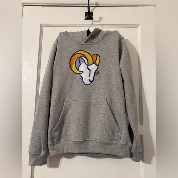 NFL Other - Youth Grey Rams Hoodie Size medium Retail $50 NWOT